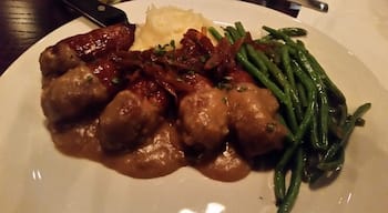 This is the bangers and mash at a local Irish restaurant. They just opened a new location on 55 in Apex. They have great authentic Irish options!