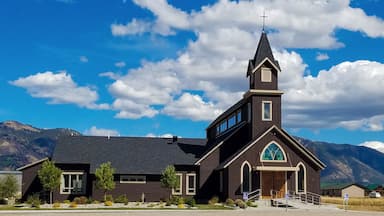 Catholic church in #StarValley WY. Looks Scandinavian to me. #StunningStructures