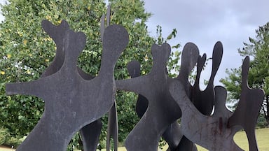 This sculpture, titled ‘Citizens’, is at the entrance to the Tennessee Welcome Center off Interstate 81.