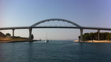If you are going from Zadar to national park Kornati you will pass under this bridge between Ugljan i Pašman, two islands in Zadar archipelago.