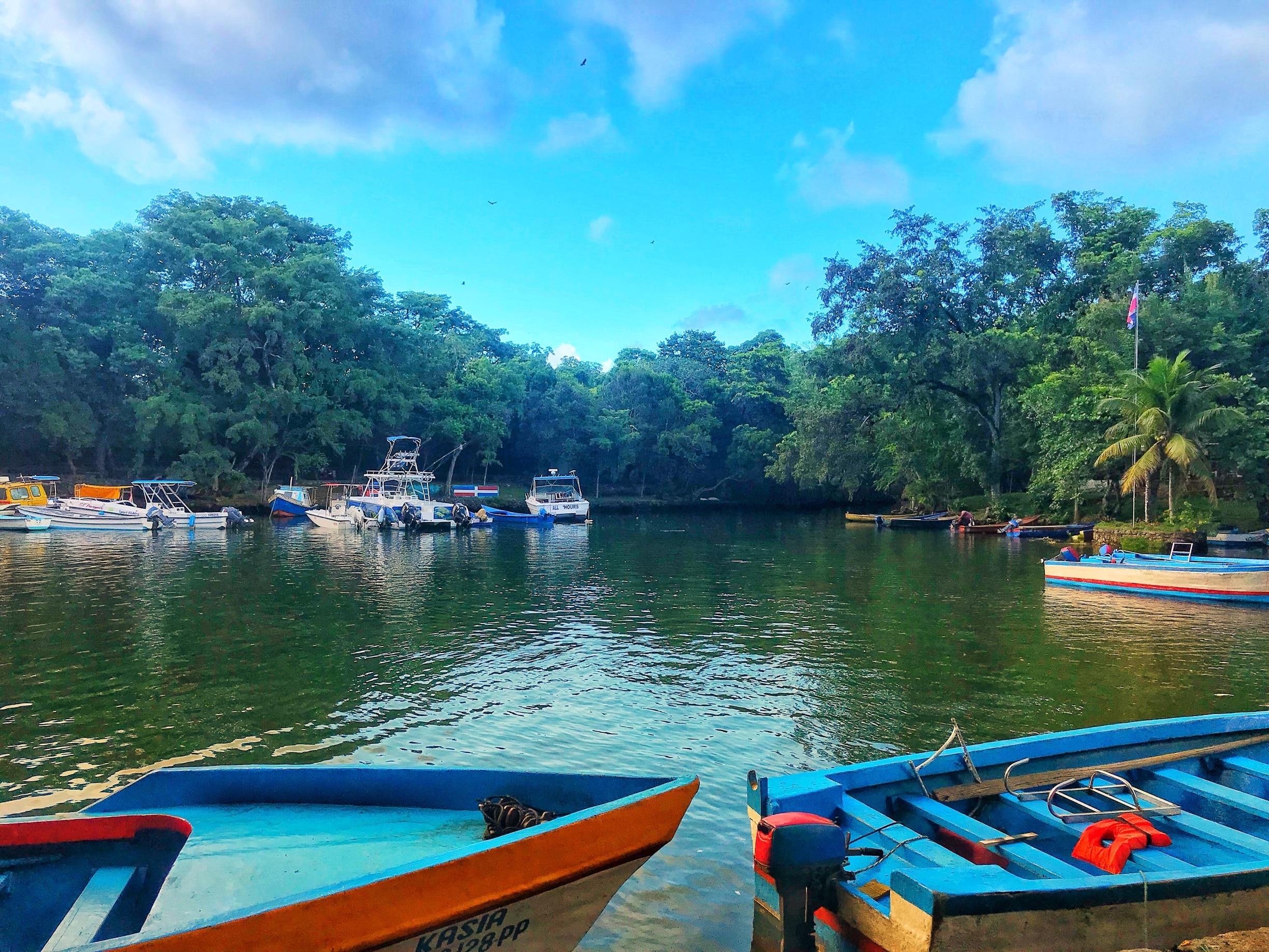 Laguna Gri-Gri, nature-lovers and tropical-bird-watchers’ paradise. 

It gets its name from the area’s abundant presence of the Gri-Gri tree. The dense mangrove forest that surrounds and separates it from Corpses and Los Minos beaches houses the Bird Sanctuary, where thousands of birds live.