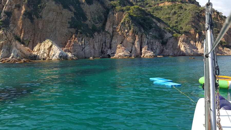 The place we stopped at with the party boat for a BBQ and swimming. Such a gorgeous place. I highly recommend taking the 4 hour party boat for €42. Free drinks and free food. This was one of our best things to do on our trip.