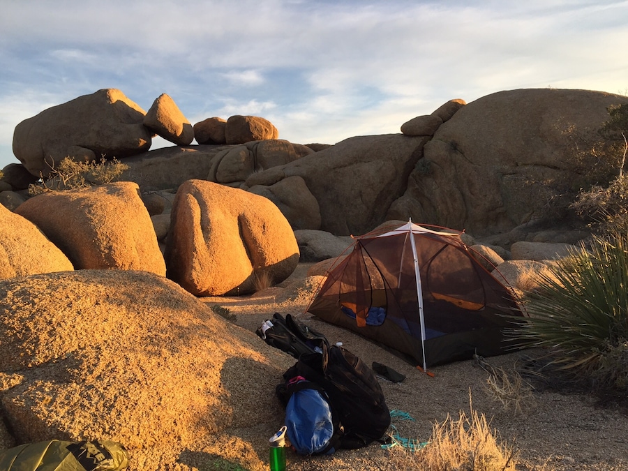 Wild camping.