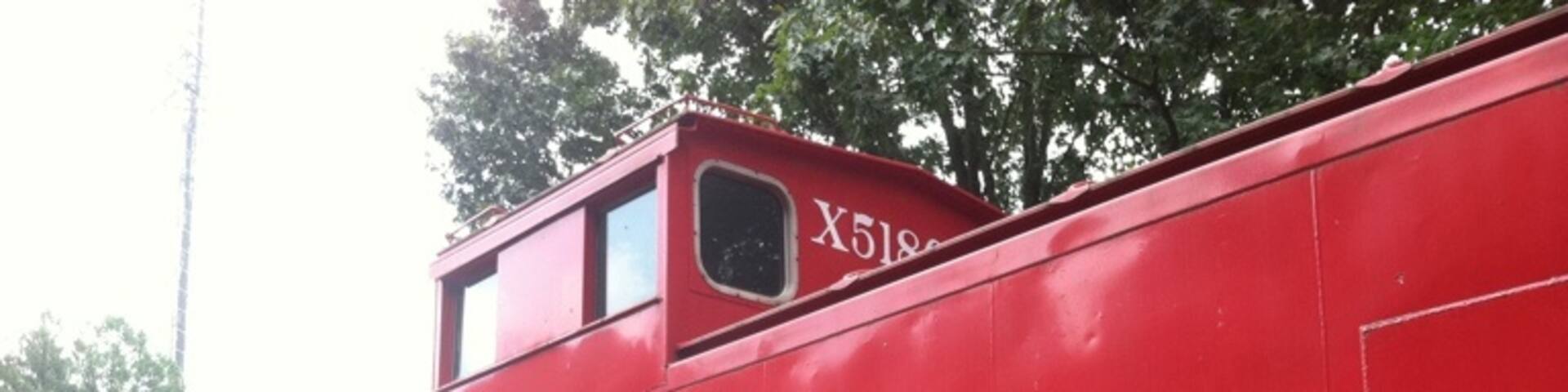 Caboose at the railroad museum.