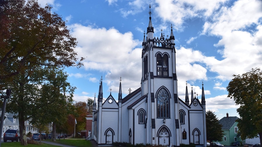 One of the town's many churches