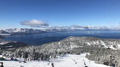 #aboveitall #lifeatexpedia while skiing at Heavenly Resort in Lake Tahoe.