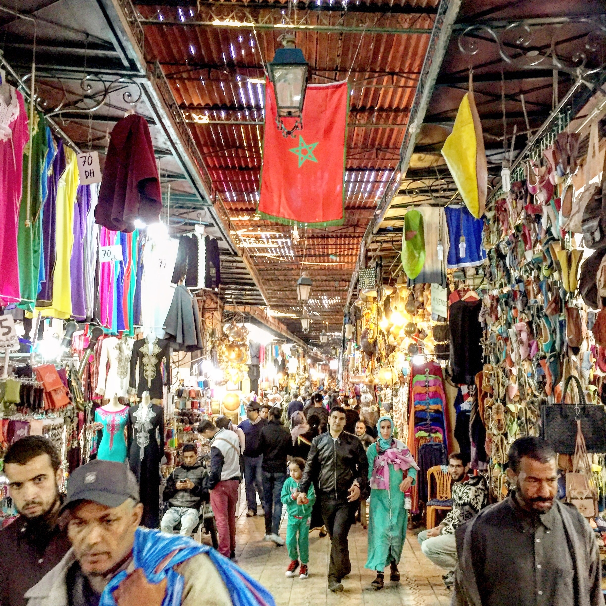 The famous Souk of Marrakesh, Morrocco 
