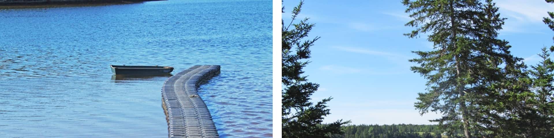 Kayaks and paddleboards are available within the Provincial Park on the Brudenell River.
