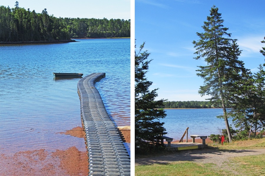 Kayaks and paddleboards are available within the Provincial Park on the Brudenell River.