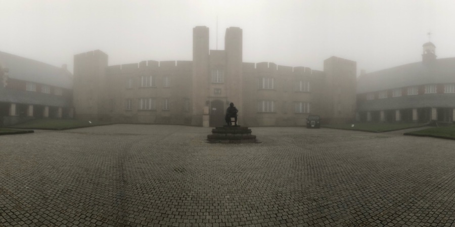 Foggy early morning... This romantic building is in Fukushima, Japan.