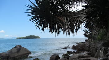 #beach This rock area, leads till a private beach. Difficult to reach, indeed!