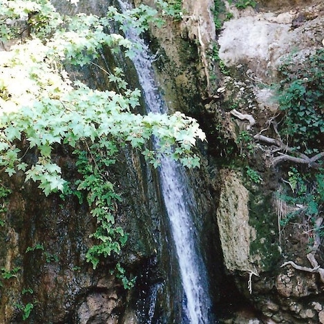 This is called Butterfly Gorge. It is quite off the beaten track and took us about an hour to get there. On the way we stopped at a tiny outdoor grill restaurant and had the BEST souvlaki of our trip and coke out of a glass bottle. Sometimes it's fun to get lost. The walk through the gorge is long so bring water and good shoes. Watch for wildlife.