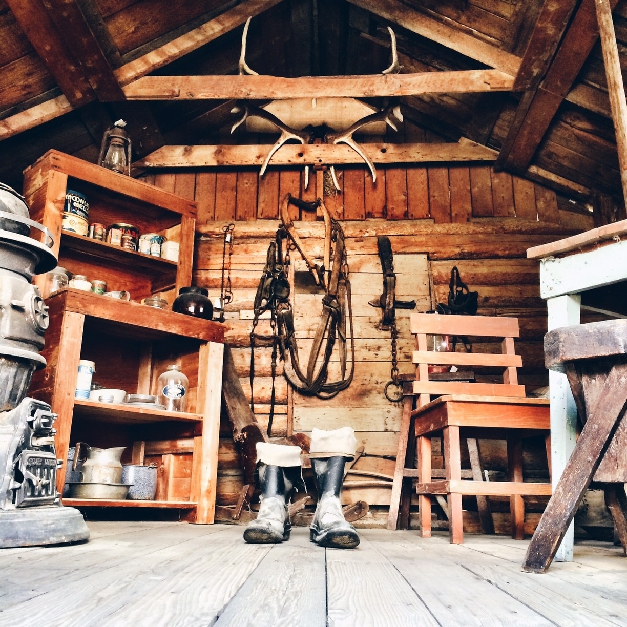 A peek inside Sam McGee's cabin at the McBride Museum in Whitehorse, Yukon. A fascinating peek into the Yukon's frontier days. 