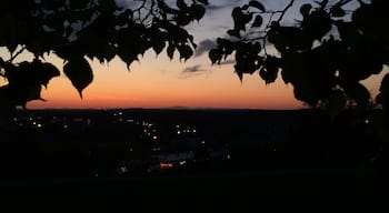 Sunset over Portland, ME. 
The Western promenade is the only decent one I found to catch the sunset