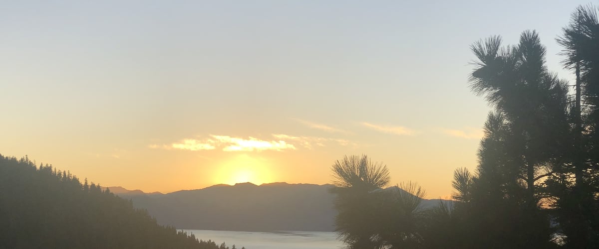 Great lake sunset