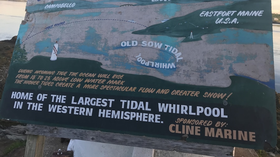 Old Dow is the Largest whirlpool in the Western Hemisphere, 2nd largest Whirlpool in the world. Come check out the Bay of Fundy in New Brunswick Canada and come see the small but beautiful Deer Island.