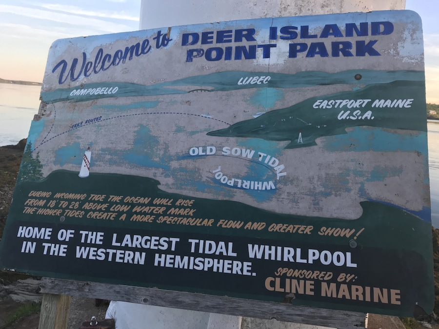 Old Dow is the Largest whirlpool in the Western Hemisphere, 2nd largest Whirlpool in the world. Come check out the Bay of Fundy in New Brunswick Canada and come see the small but beautiful Deer Island.