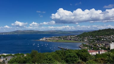 A view of the Firth of Clyde from Tower Hill in Gourock.