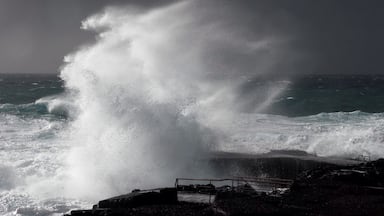 A very stormy day in the north of the island of Tenerife, not a good day to go swimming. Very strong winds too. #weather #storm #bigwaves