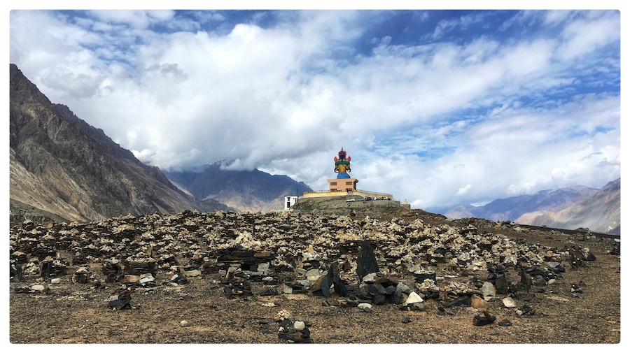 All the stones that you are seeing at the back of #diskitmonastery, are actually the stone stupas ! Which is a symbol of belief and faith #lifeatexpediagroup