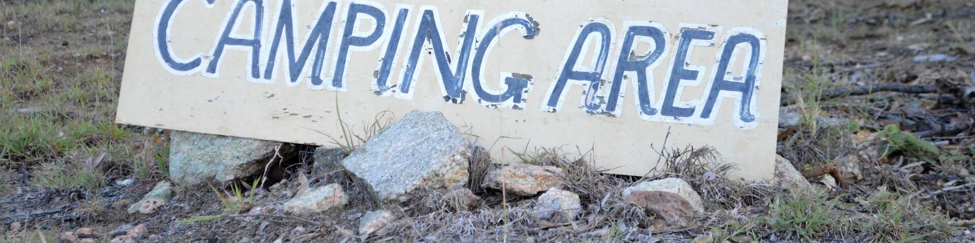 A very unique place - Mt Hay.
I just loved the rustic camp sign on the ground.  It was such a great spot.  
Read all about it here.  :)  
https://www.facebook.com/4pairsofItchyFeet/posts/1072412786163075