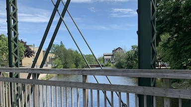 View from the Interurban Bridge in Cedarburg, WI.