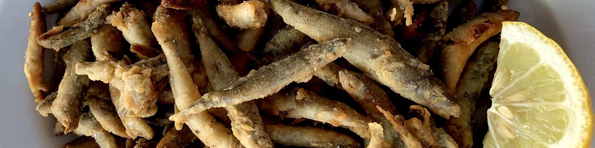 Fried little fish! So good and only at Captain Pipinos, St. George, Antiparos #GoodEats