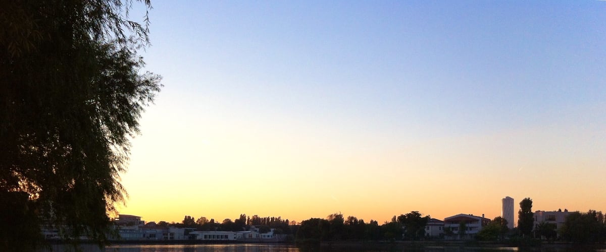 Sunset on the Tei Lake, Bucharest