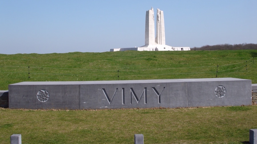Canadian Memorial to the men killed on the assault on Vimy Ridge on April 9-12th 1917.
And to the 11000 plus Canadian troops with no known grave.