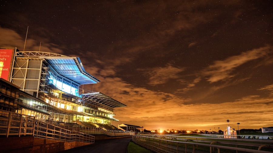 a little night time photo shot at York Racecourse