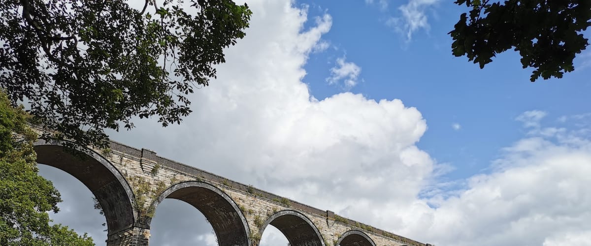 This viaduct is for the main train line in to Cornwall. What a view you get coming into my county.