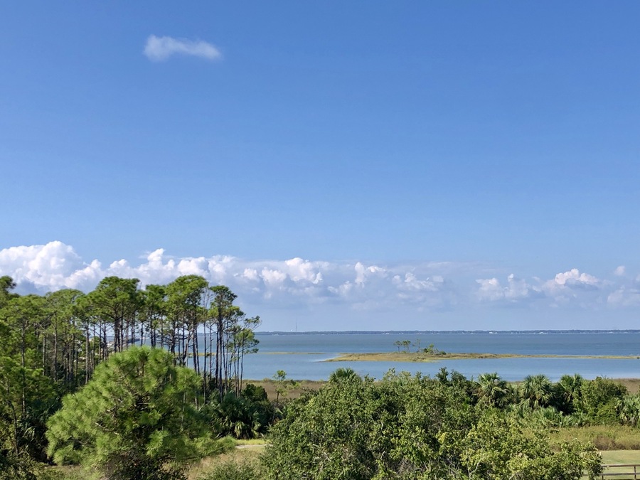 Such a great view from the Inn out into the bay between St. George Island and the mainland.
