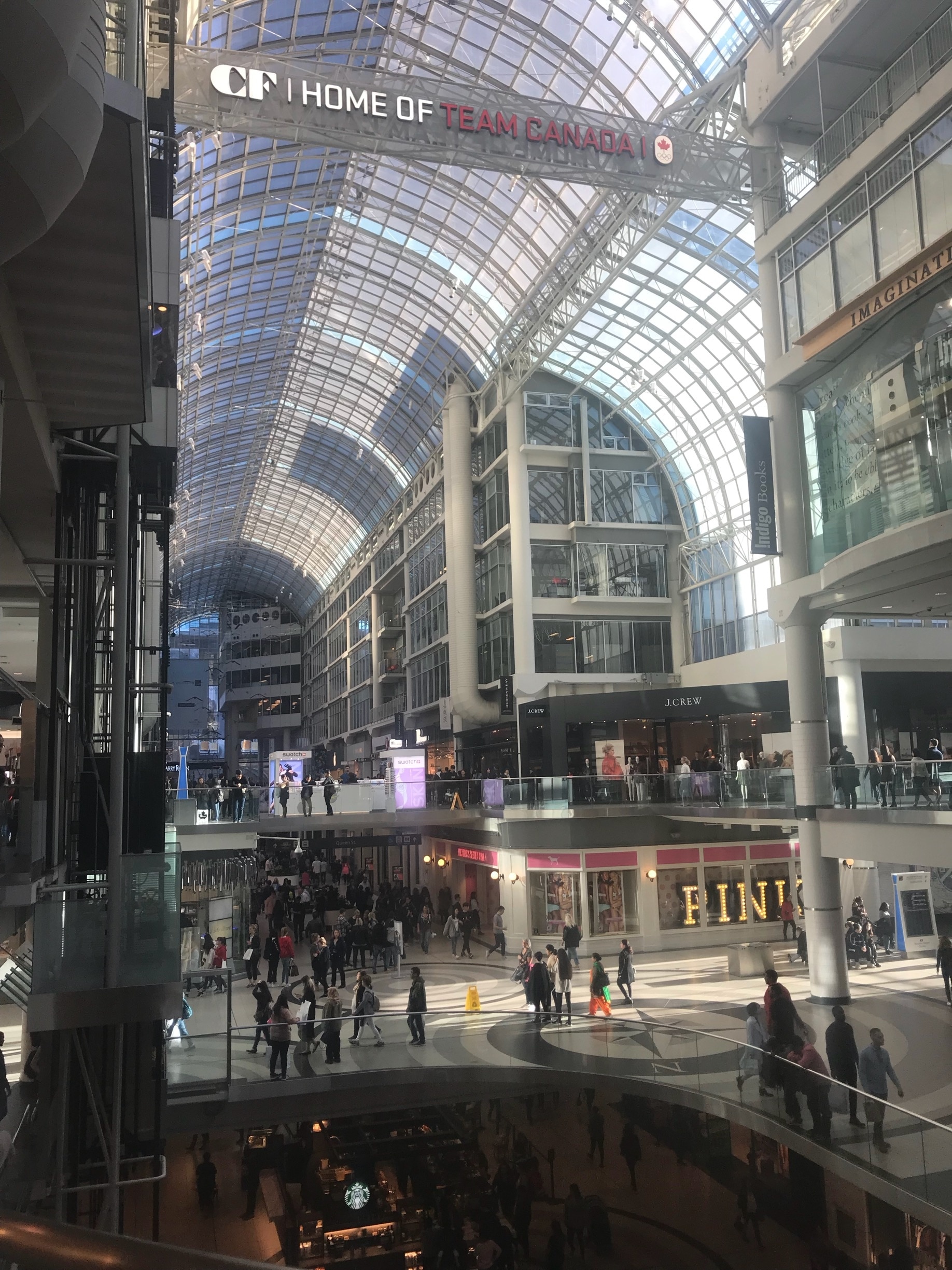 Toronto Eaton Centre  Eaton centre, Old toronto, Ontario canada