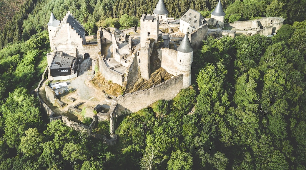 Burg Bourscheid, Bourscheid, Canton Diekirch, Luxemburg