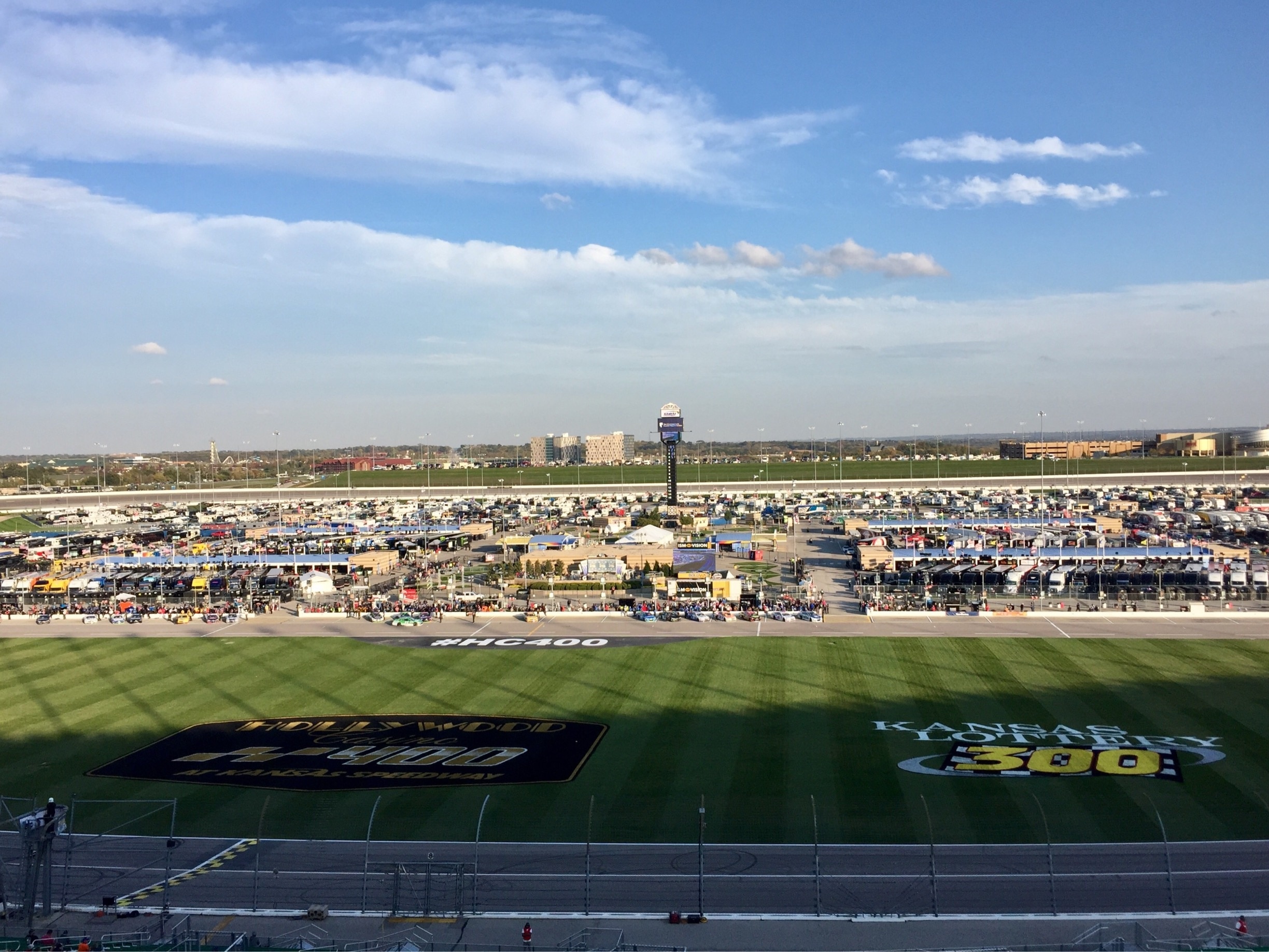 Here for a weekend of NASCAR races. Tonight is qualifying and the ACRA race. 