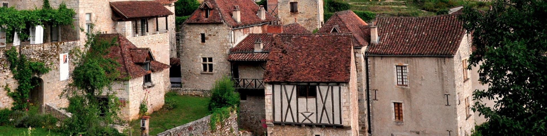 In 2012 this little village on the causses de Quercy was named the 'most beautiful' of the 'plus beaux villages' of France. There can be no disputing this - it truly is one of the most stunning places we have ever been. We stayed here for a week and never tired of this fabulous view from our little cottage.