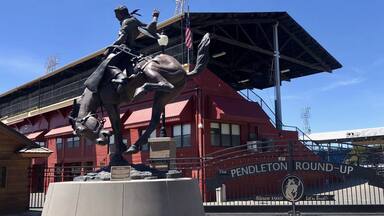The City of Pendleton has hosted a 4 day rodeo starting the second Thursday of September since 1910 at these grounds. It’s advertised as an event ‘worth driving for’ and one we hope to attend at some point in our travels.