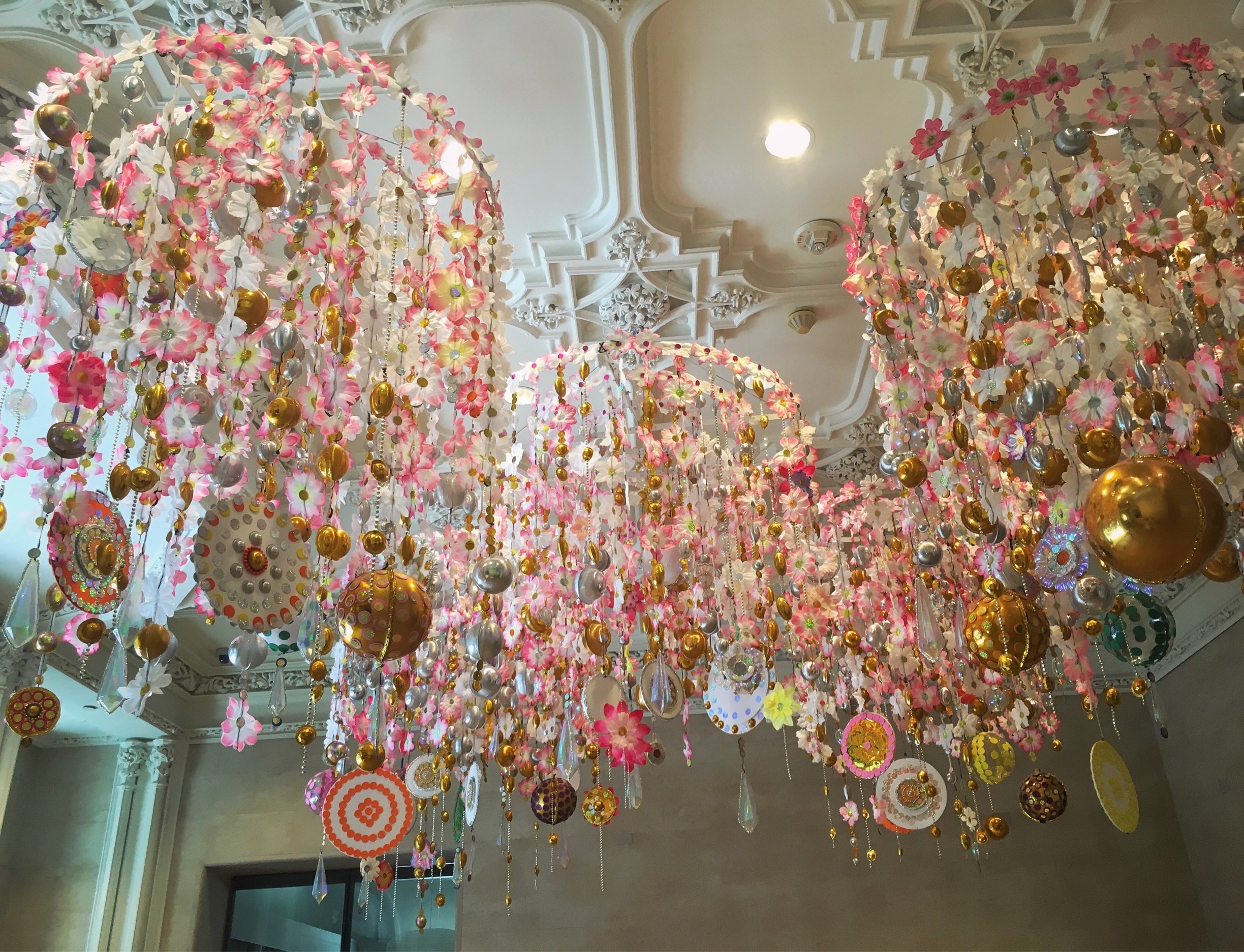 Gorgeous installation by Beatriz Milhazes in the lobby of The Jewish Museum, which BTW is FREE on Saturdays. 