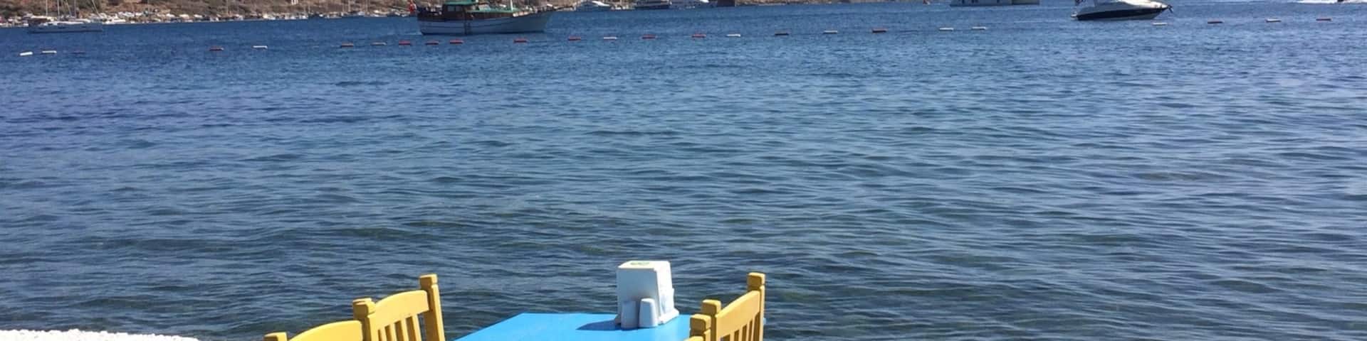 Gumbet marina, spectacular views for lunch!