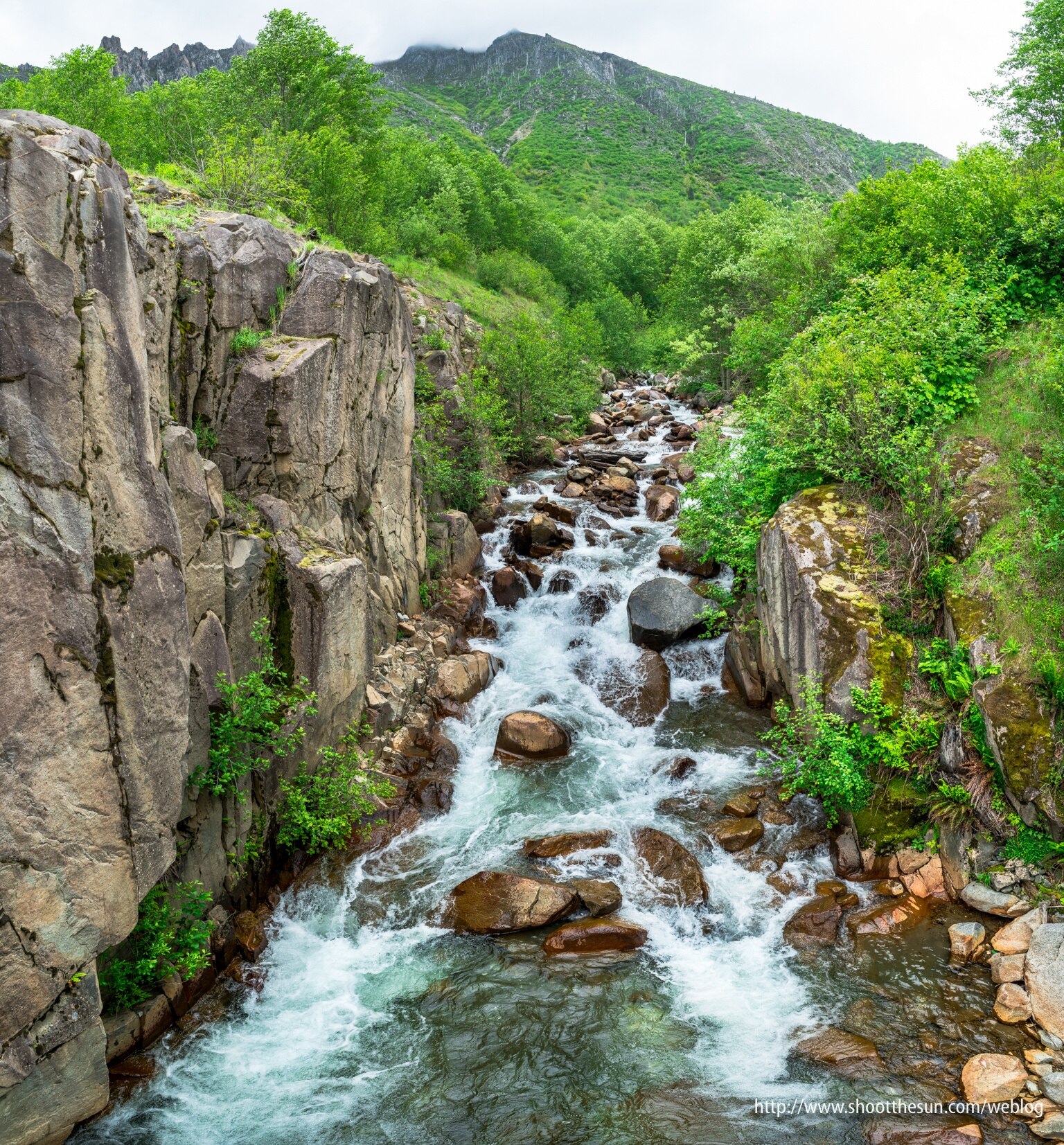 Paradise Falls, Near Mt St Helen In the Pinchot Gifford Nat…