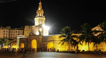 Entrada a la Cuidad Amurallada de Cartagena. Allowing you to go back to the colonial times, this old city has been preserved for an amazing evening/night walk filled with the origins of Colombian culture. Legend tells the walls surrounding this magical city were made with rock, mud and blood. 
#Architecture
