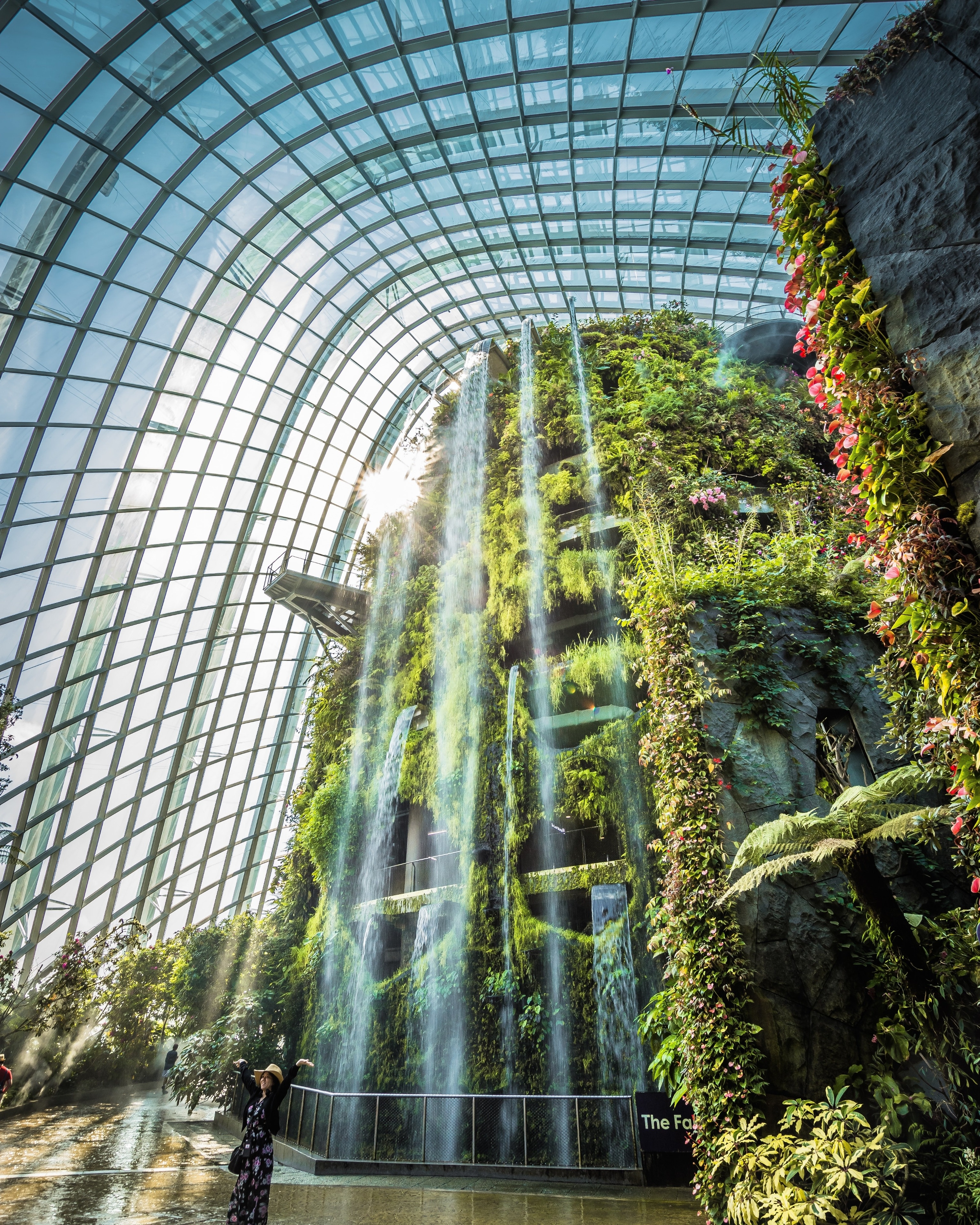 At over 30 metres tall, this indoor waterfall is amazing to see!