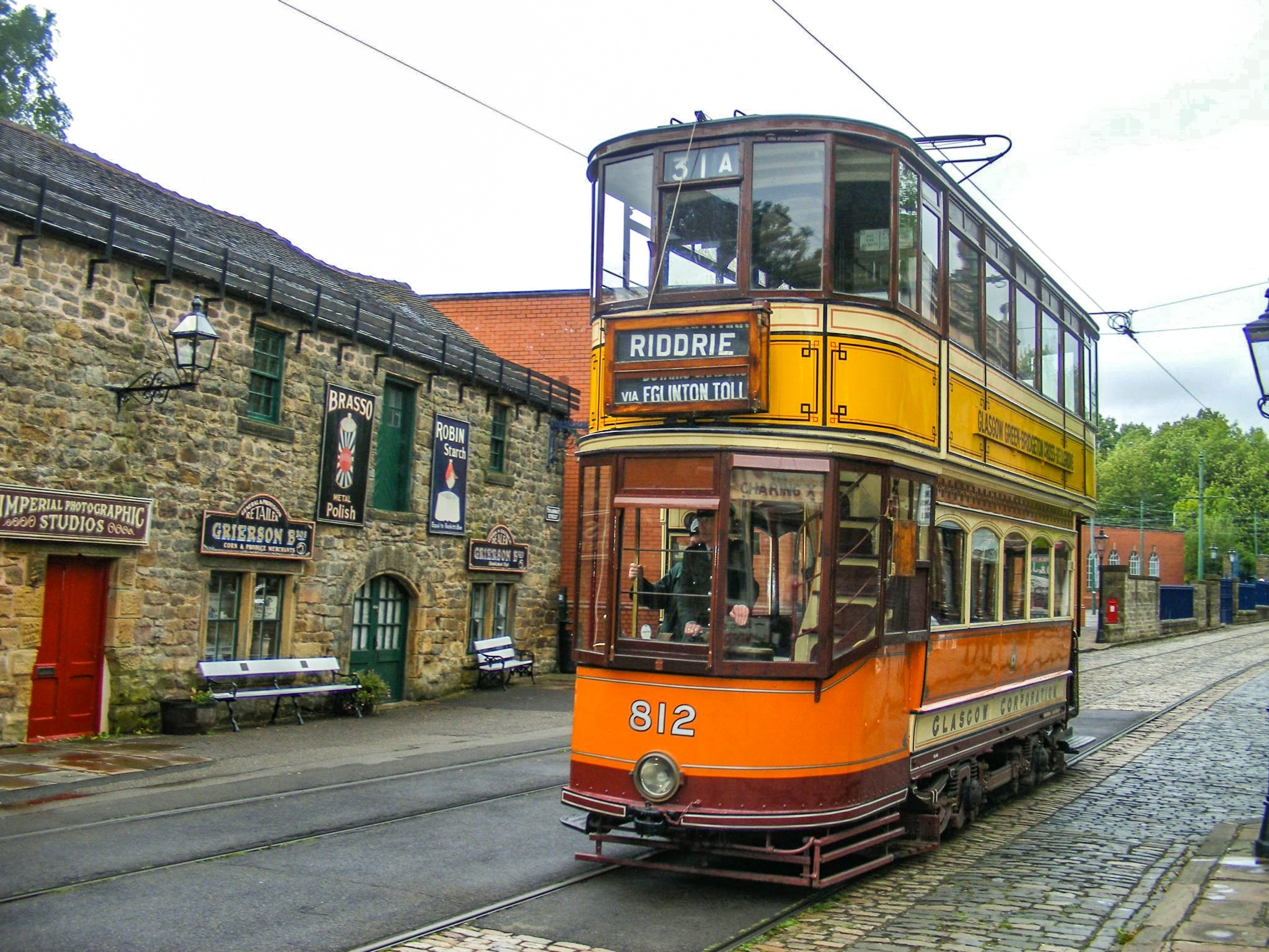 Restored tram at the delightful tramway village.. #History