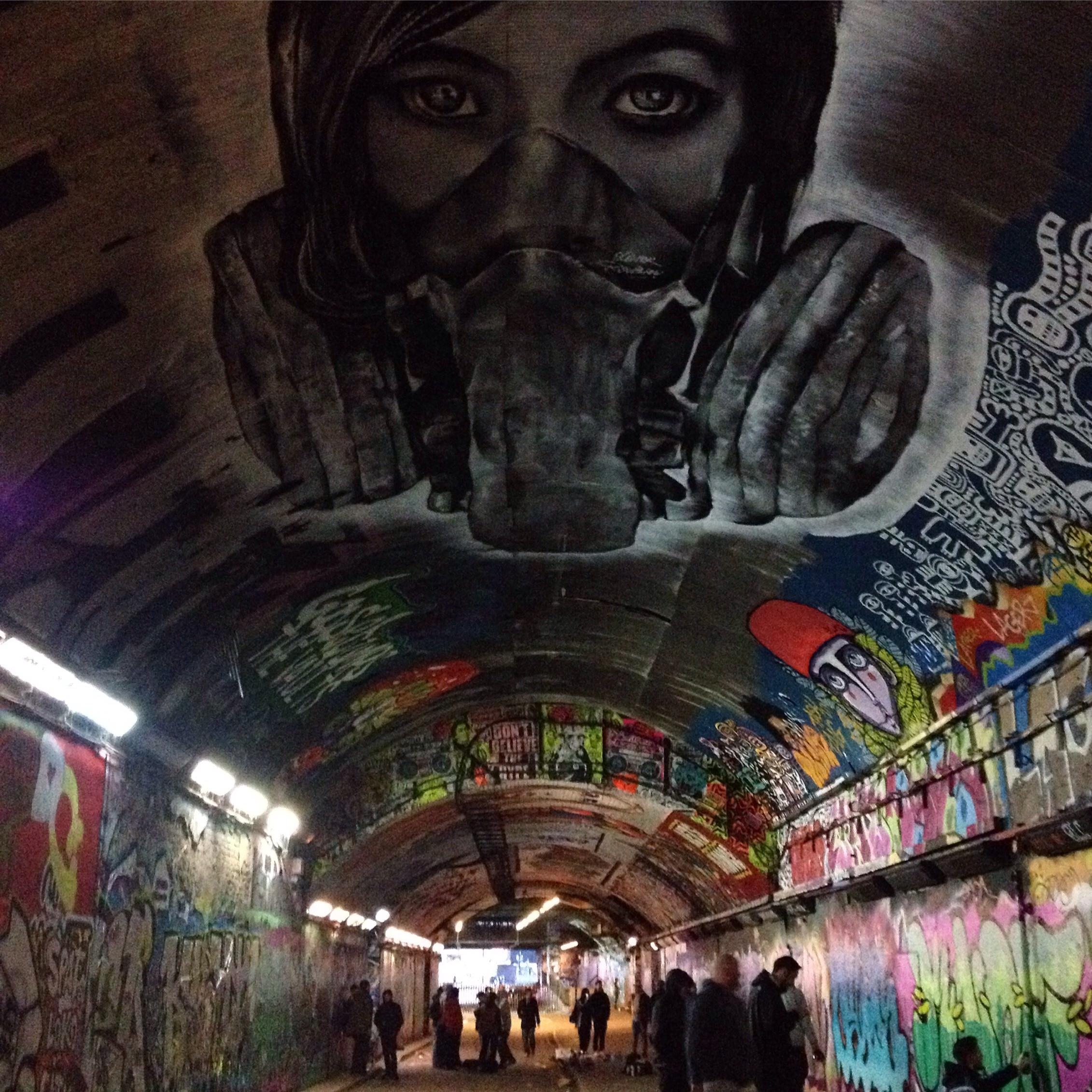 Graffiti Tunnel at the Vaults, off Leake Street.