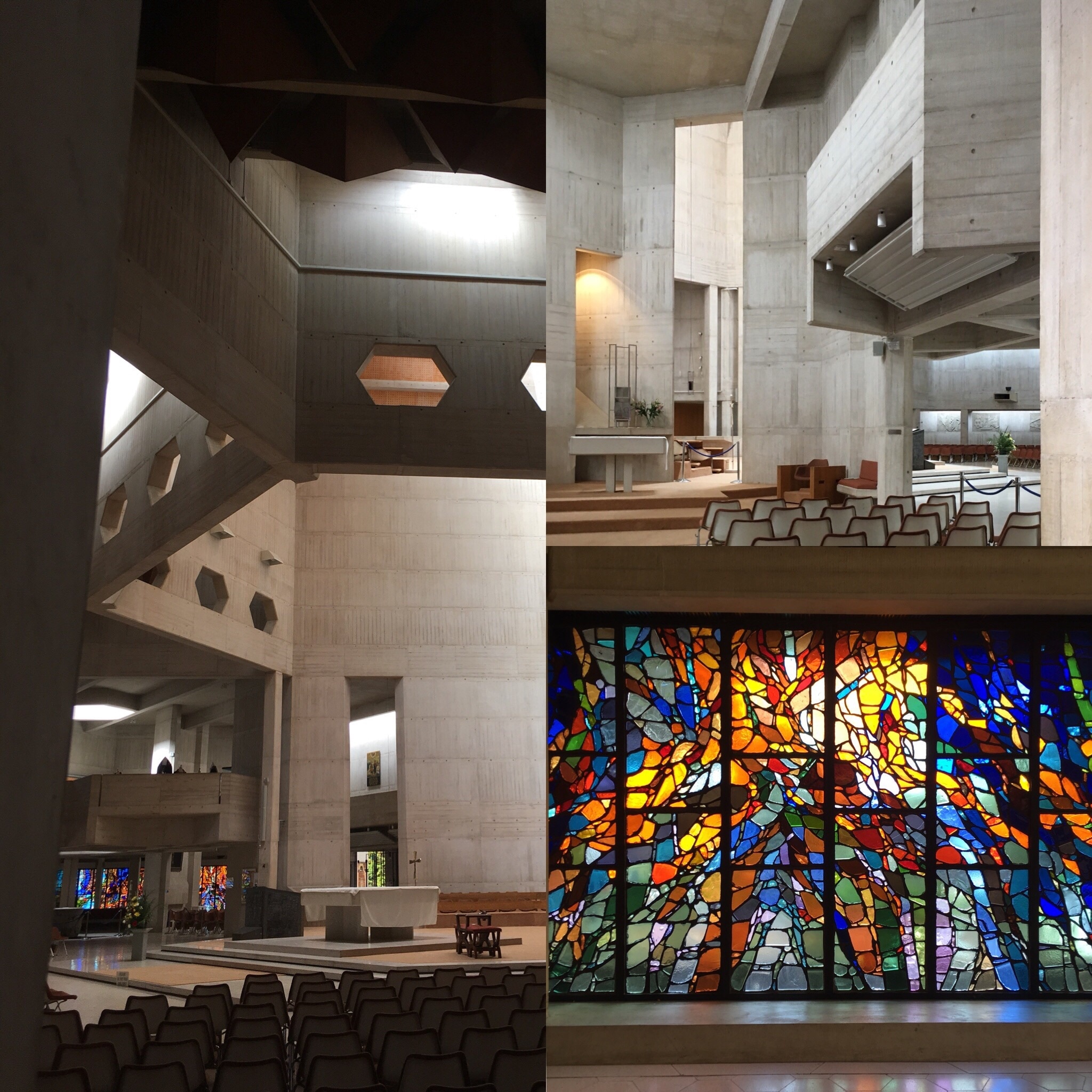 I decided to visit Clifton Cathedral before Bristols  open doors day tomorrow: designed by Percy Thomas  Partnership with stained glass by Henry Haig it still is one of the most beautiful spaces in Bristol.