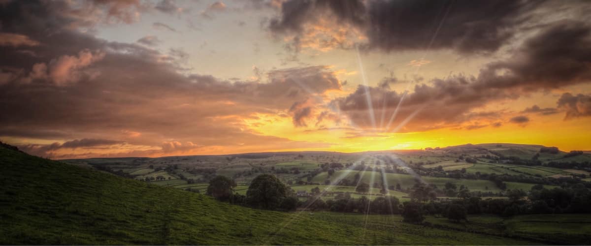 Staying in the Peak District, this was our view each evening