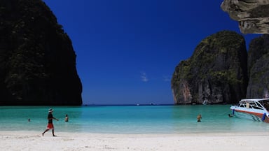 The beautiful Maya Bay at Phi Phi Thailand.