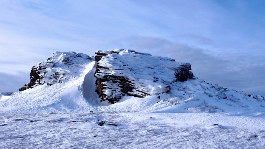 Feeling #blue at the top of Ben Rinnes, Scottish winter.