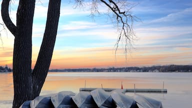 Getting ready for Spring.   Ice is melting and boats are ready to go.  Crystal Lake, IL. #BvSSpring