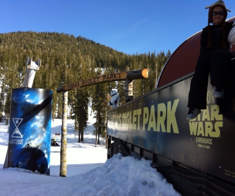 Star Wars Burton snowboarding camp for lil' ones and fun for big kids too!  Good photo opp's